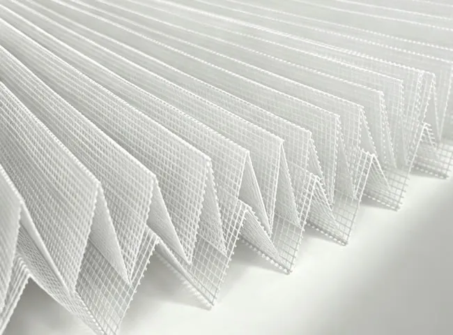 White color fiberglass nets pre-pleated insect mesh