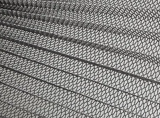 Grey polyester pleated insect screen mesh